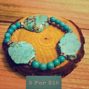 Natural stone stretch bracelet